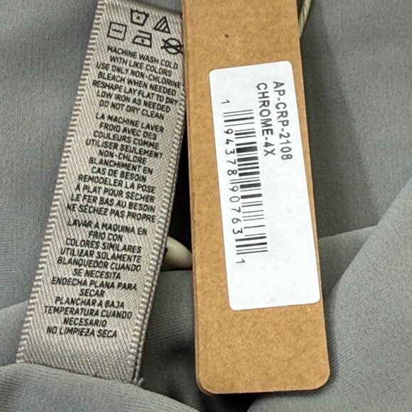 SKIMS Lace Up Super Crop Top Chrome Womens 4X - Picture 11 of 13